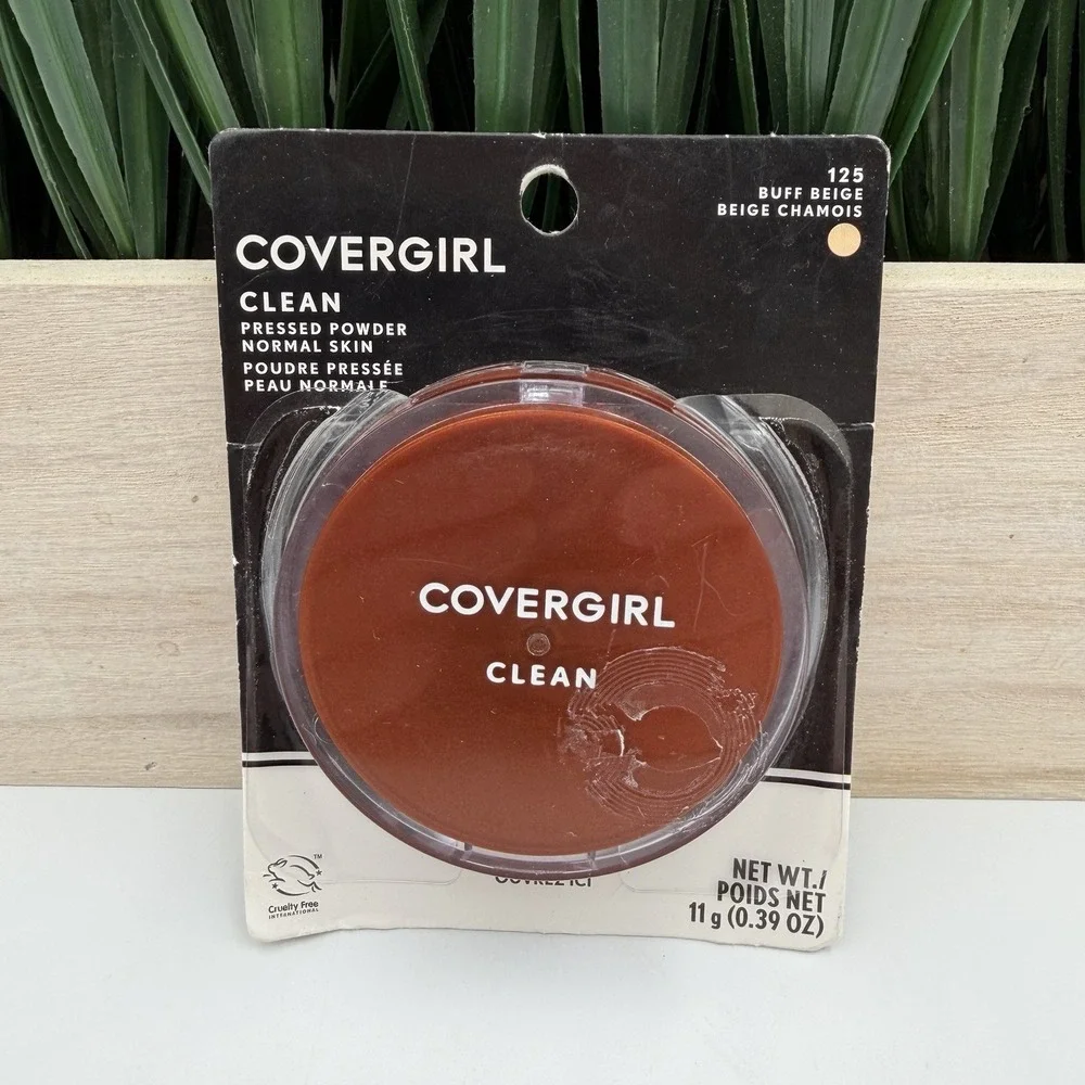 COVERGIRL Clean Pressed Powder #125 BUFF BEIGE ORIGINAL TALC